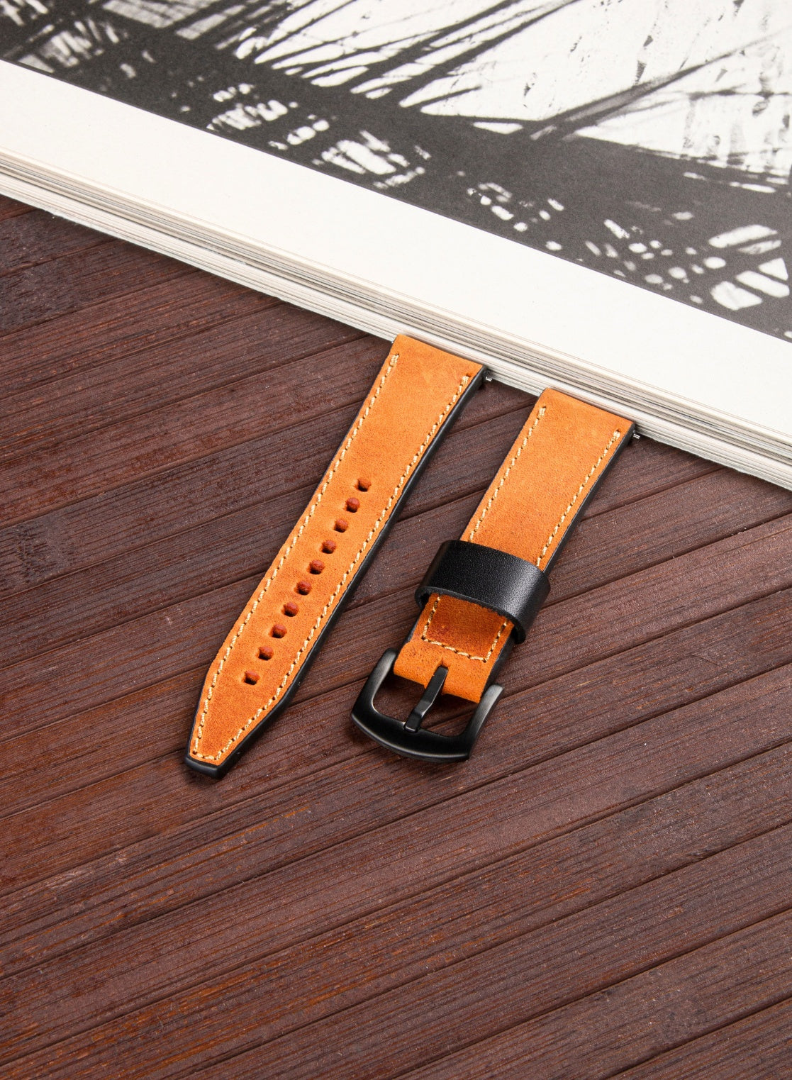 Garmin Watch Dissam Leather Strap - Camel