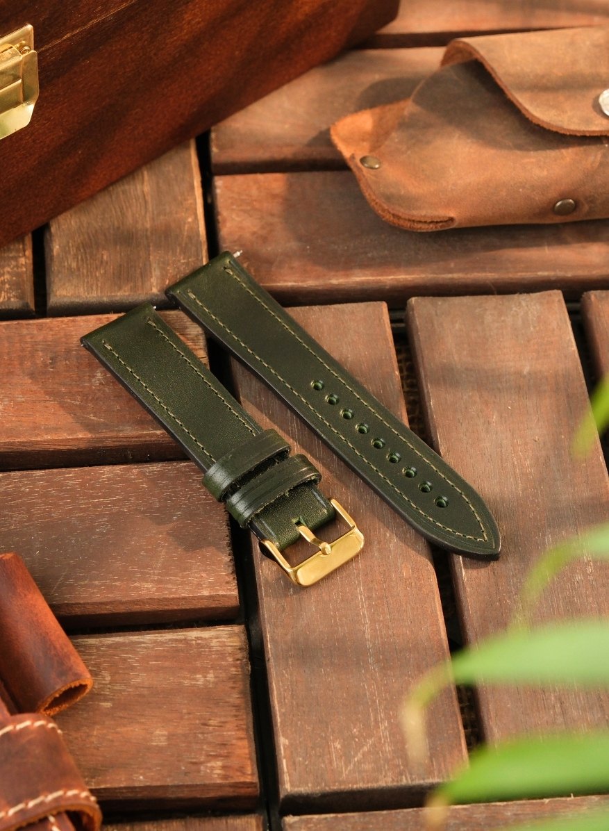 Samsung Watch Buttero Leather Strap - Green
