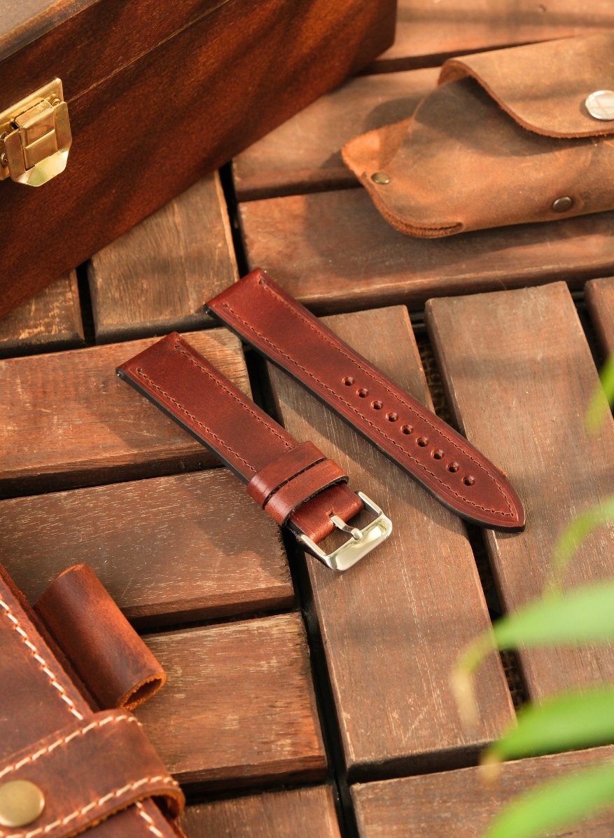 Samsung Watch Buttero Leather Strap - Burgundy
