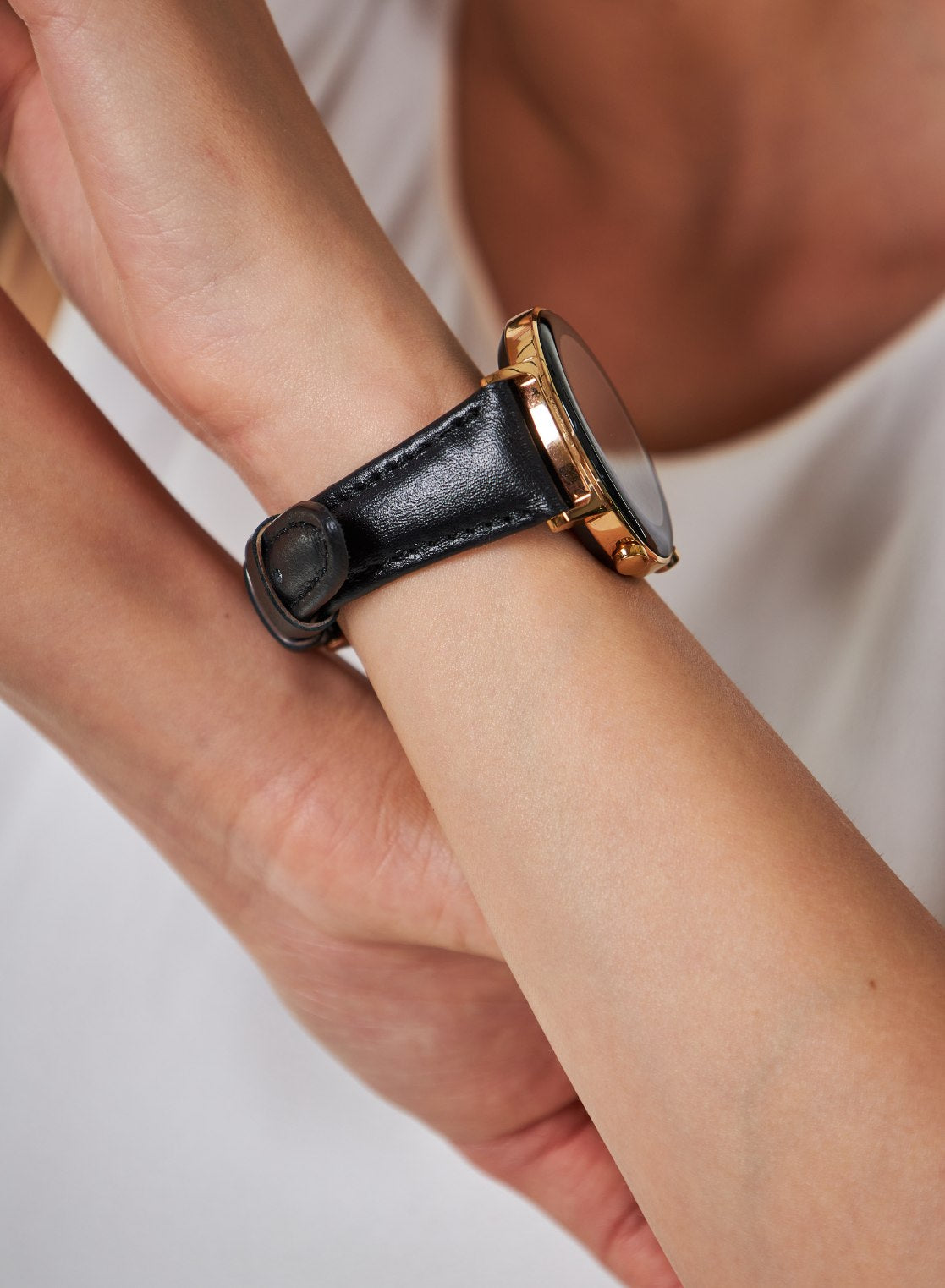 Kamhis Huawei Watch Women Leather Strap - Black