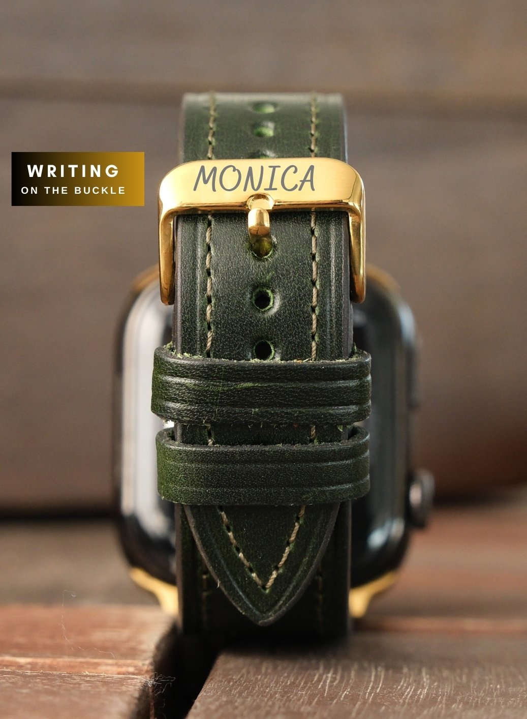 Apple Watch Buttero Leather Strap - Green