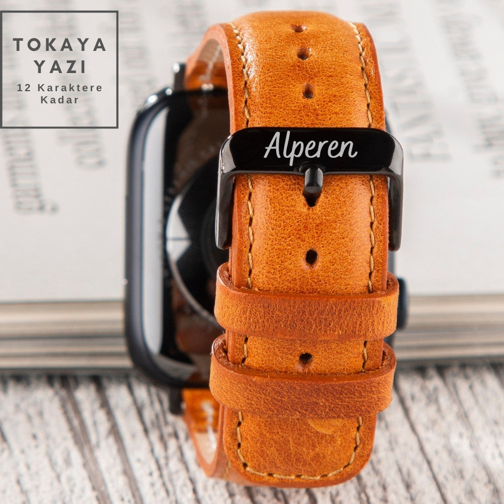Apple Watch Deri Kordon Taba - Fullup - vagave