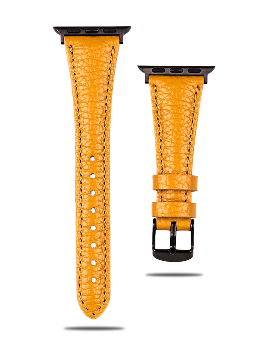 Apple Watch Pupi Leather Women Strap - Yellow