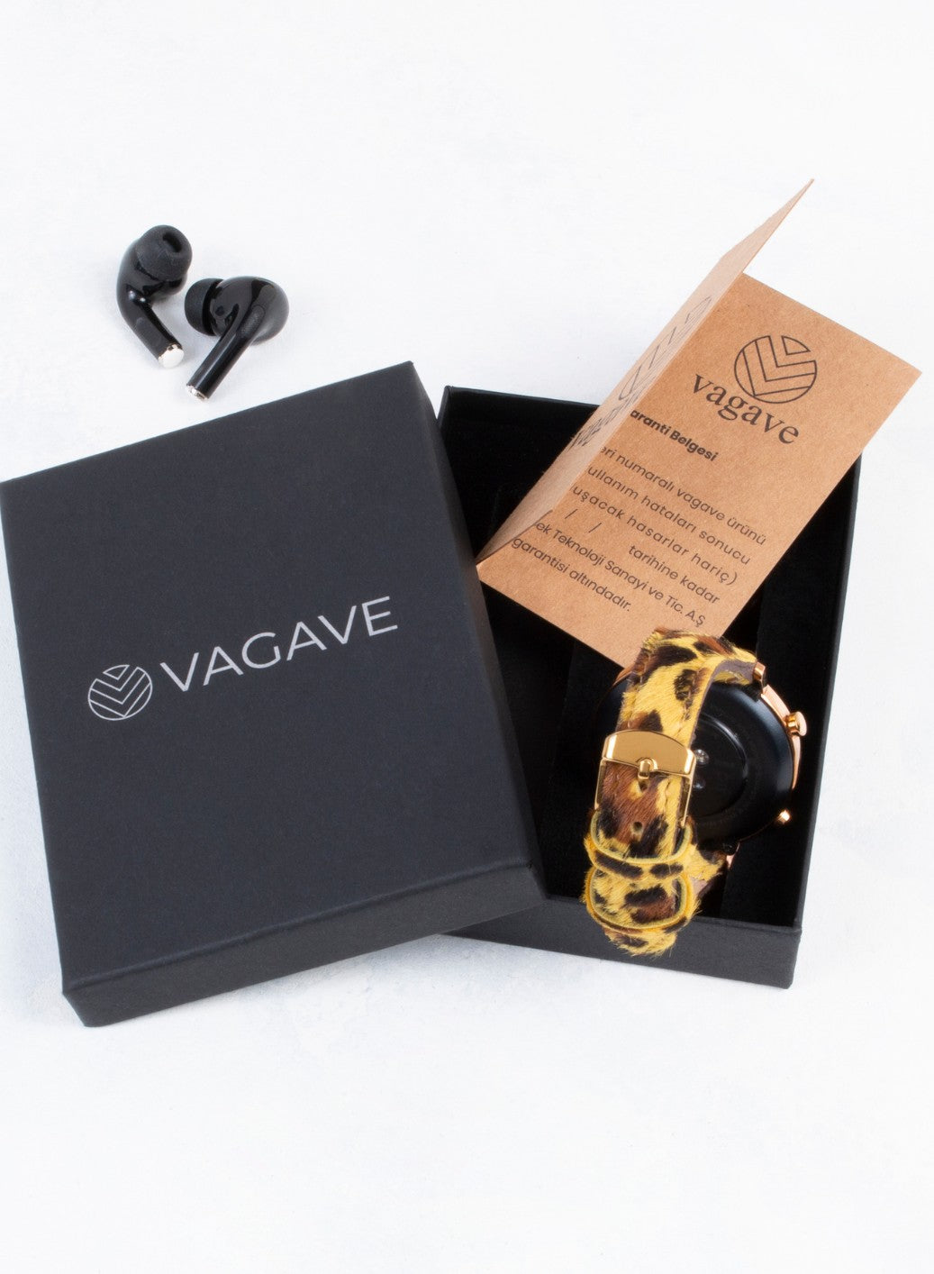 Vadiva Samsung Watch Women Leather Strap - Yellow Leopar