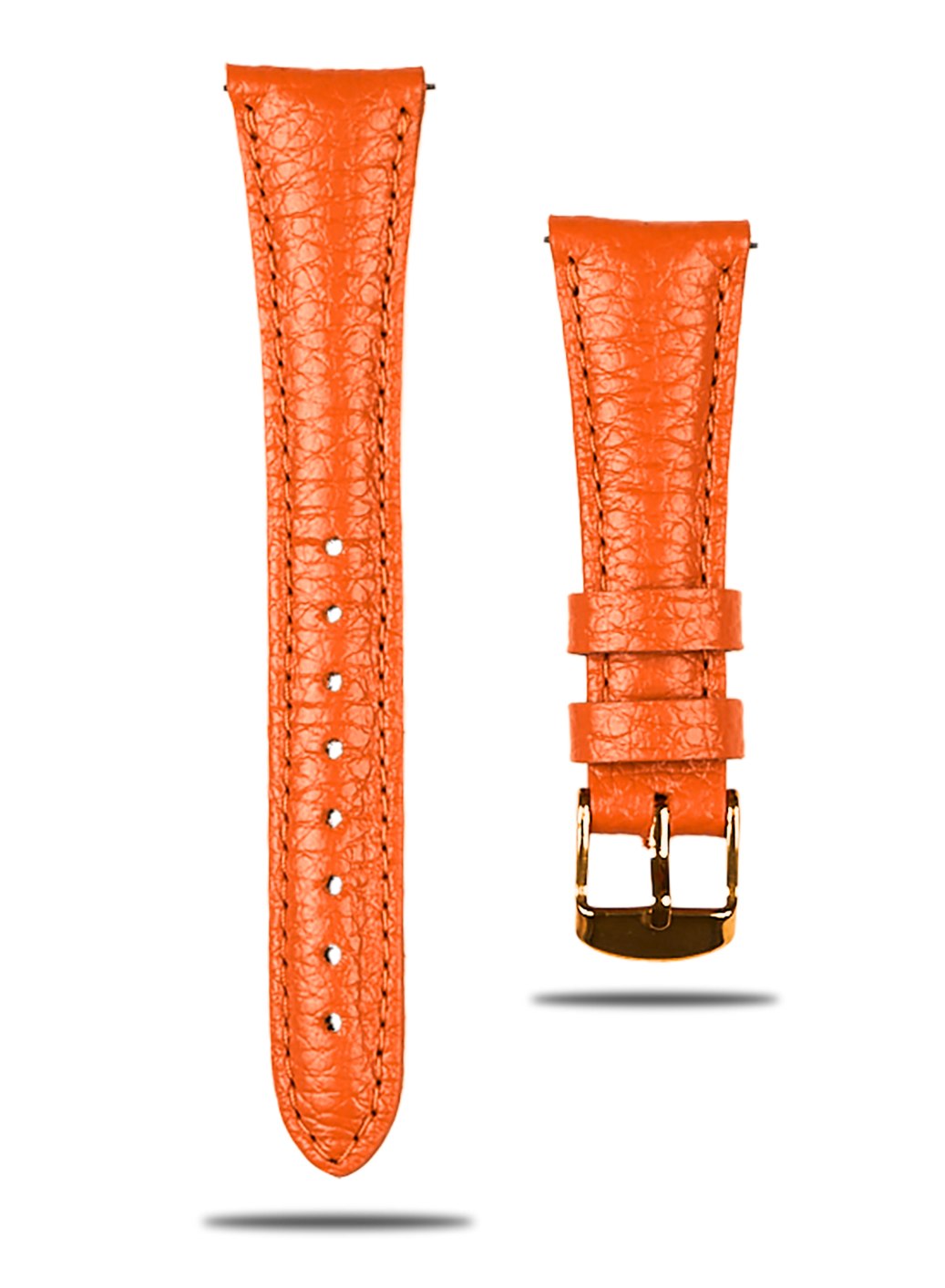 Pupi Samsung Watch Women Leather Strap - Orange