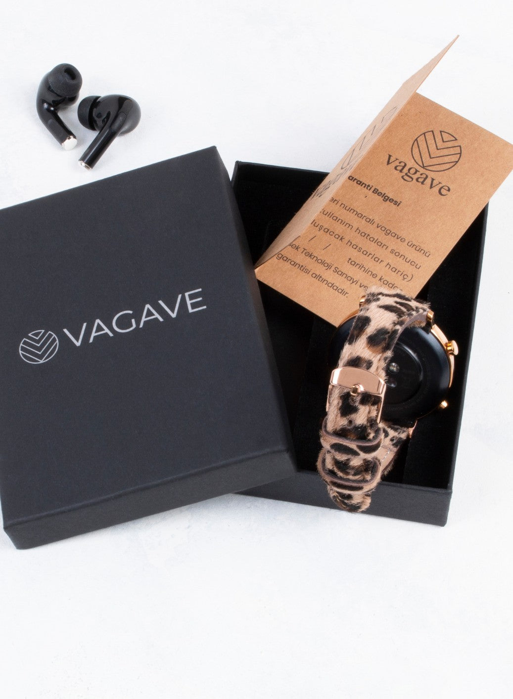 Vadiva Huawei Watch Women Leather Strap - Brown Leopar