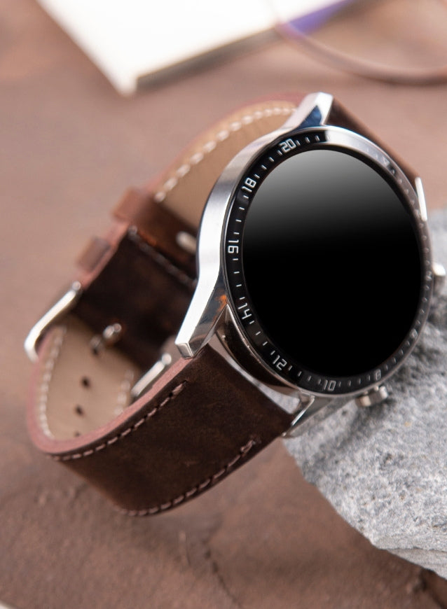 Garmin Watch Crazy Leather Strap - Brown