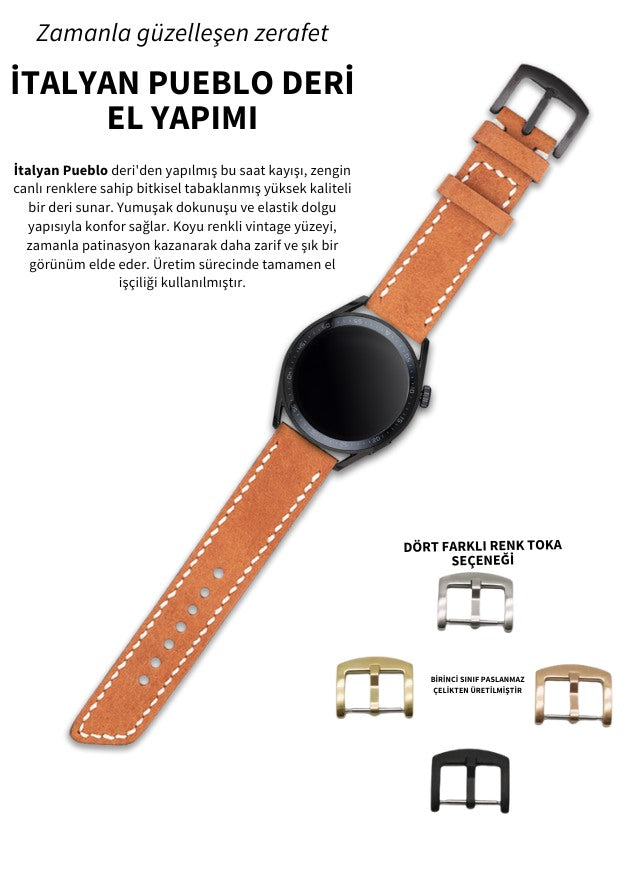 Huawei Watch Pueblo Leather Strap - Tan