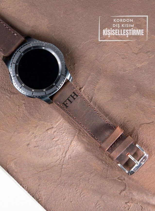 Garmin Watch Crazy Leather Strap - Brown