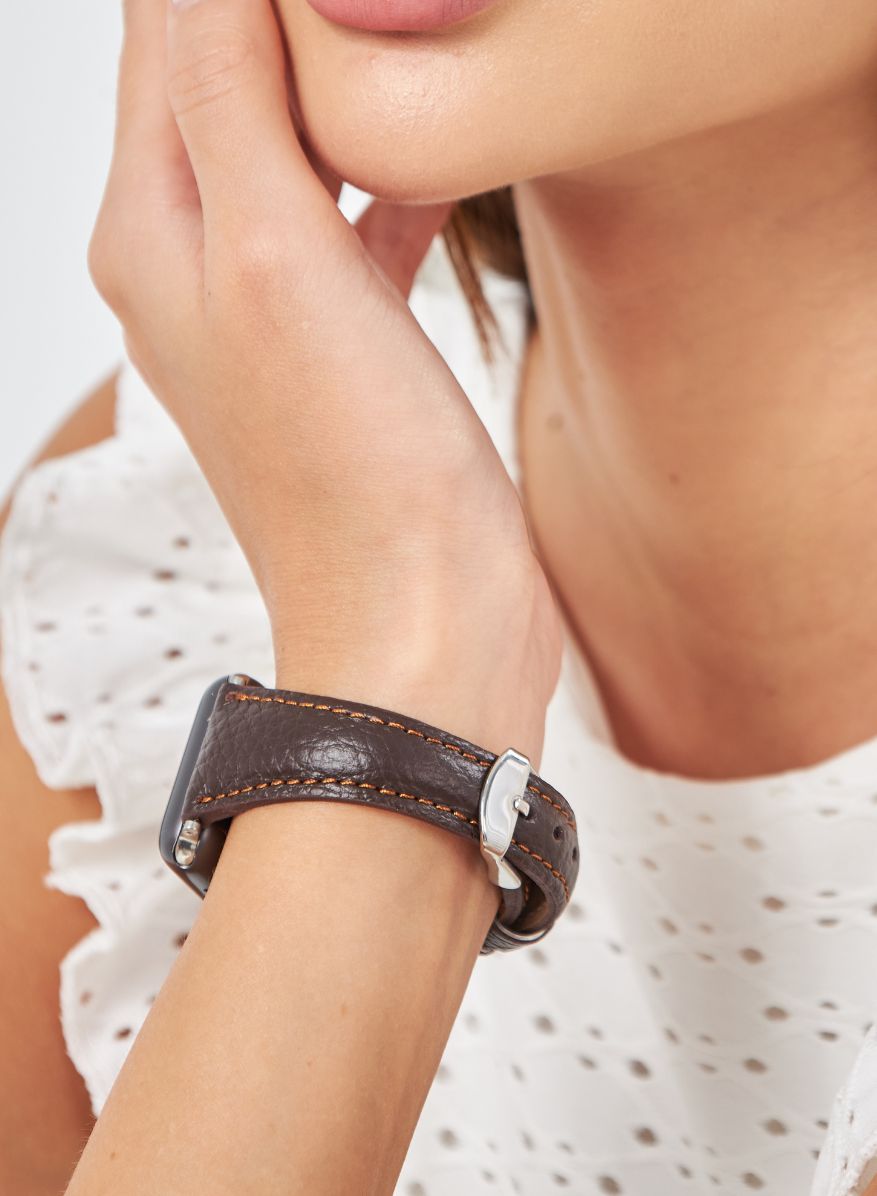Apple Watch Pupi Leather Women Strap - Brown