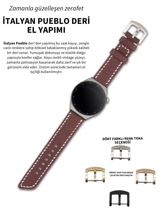 Huawei Watch Pueblo Leather Strap - Brown