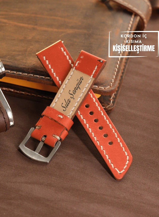 Huawei Watch Pueblo Leather Strap - Orange