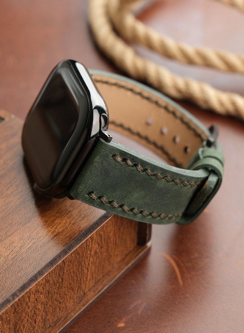 Apple Watch Berdik Leather Strap - Green