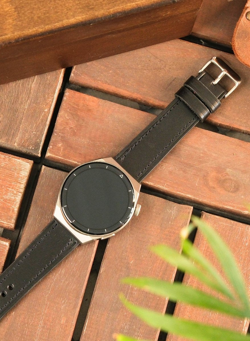 Classic Watch Buttero Leather Strap - Black