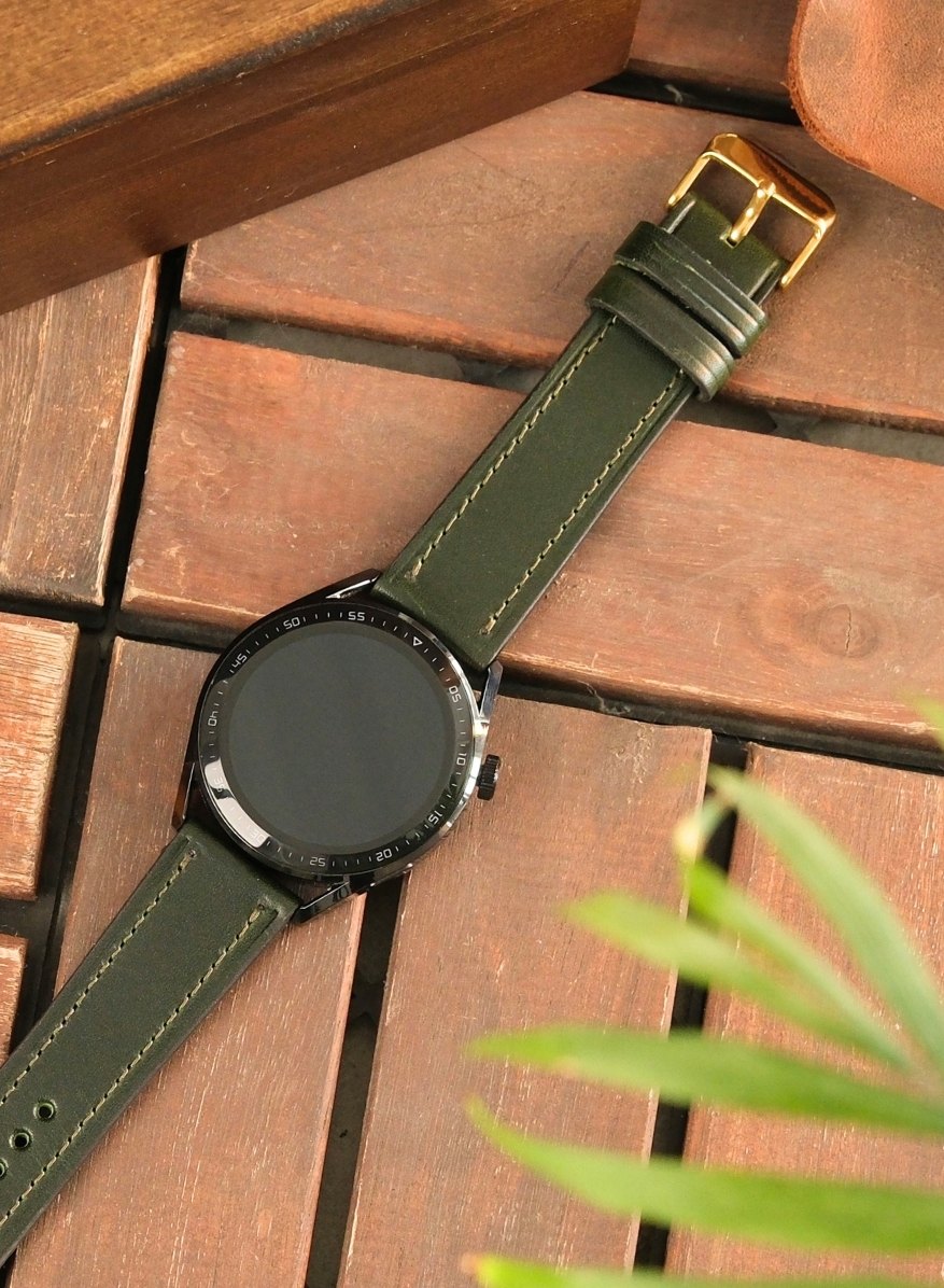 Samsung Watch Buttero Leather Strap - Green