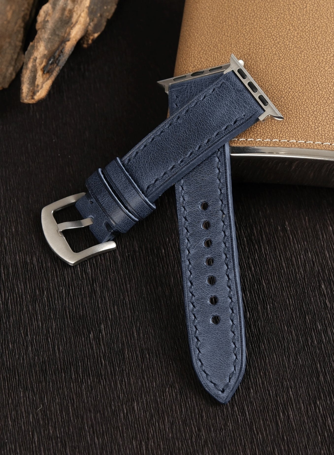 Apple Watch Tiana Leather Strap - Blue