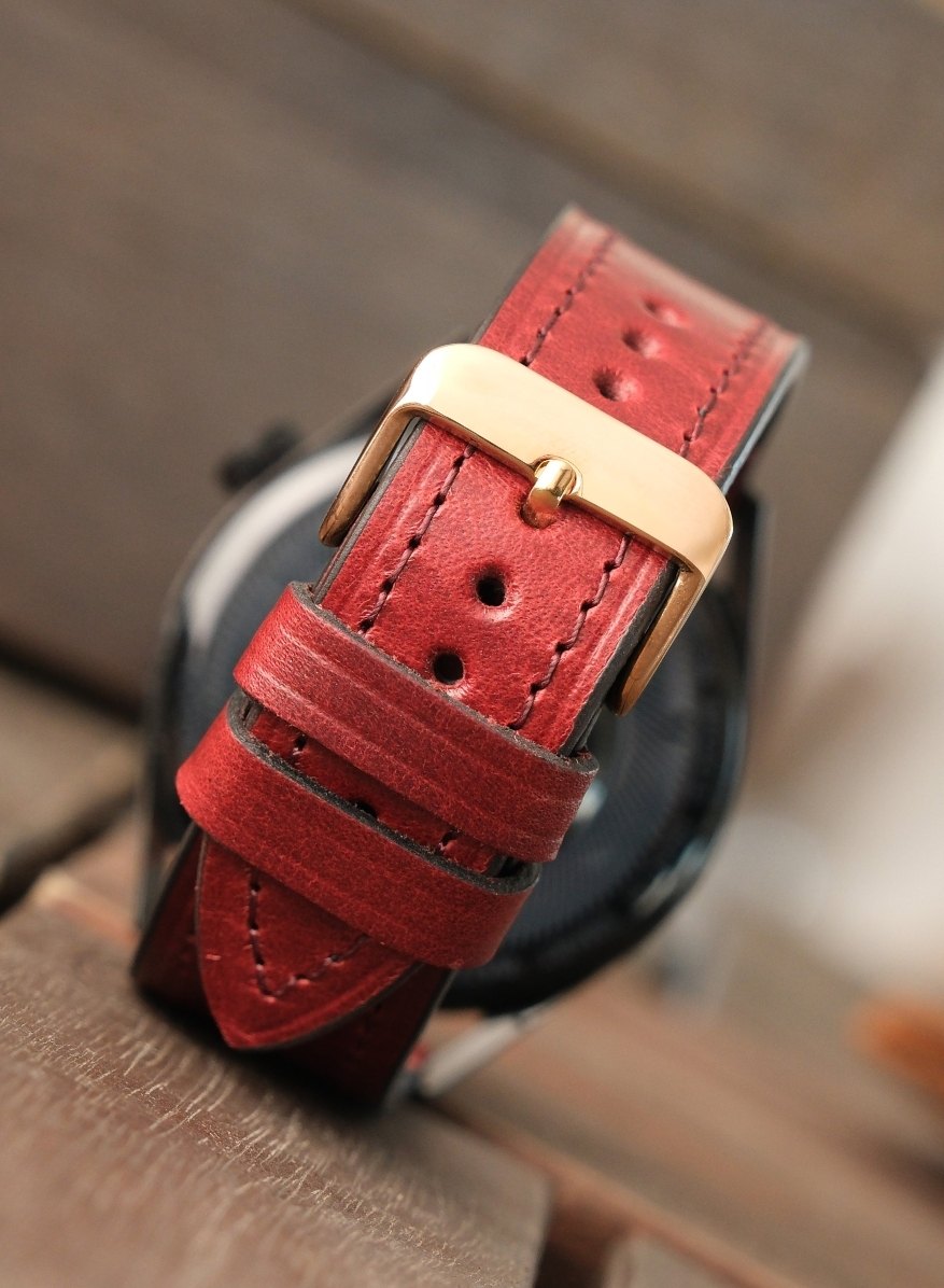 Samsung Watch Buttero Leather Strap - Burgundy