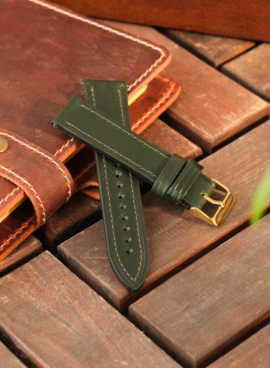 Samsung Watch Buttero Leather Strap - Green