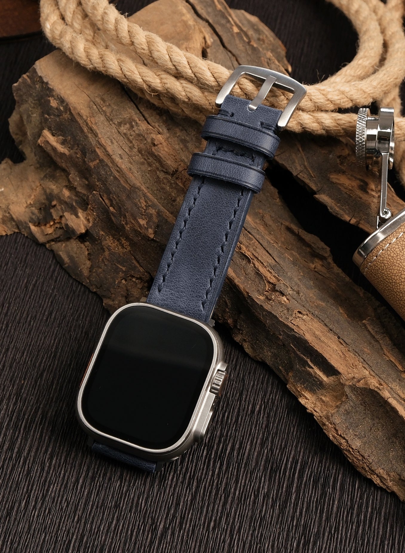 Apple Watch Tiana Leather Strap - Blue