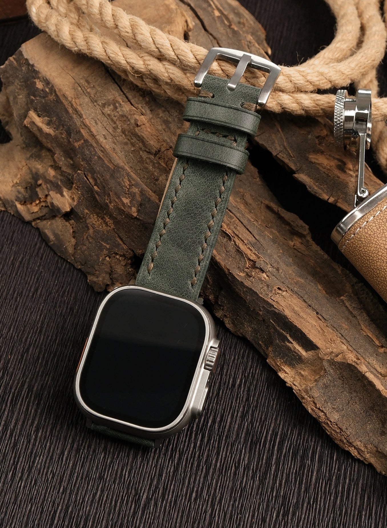 Apple Watch Tiana Leather Strap - Green
