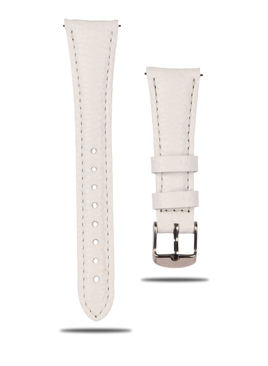 Pupi Samsung Watch Women Leather Strap - White