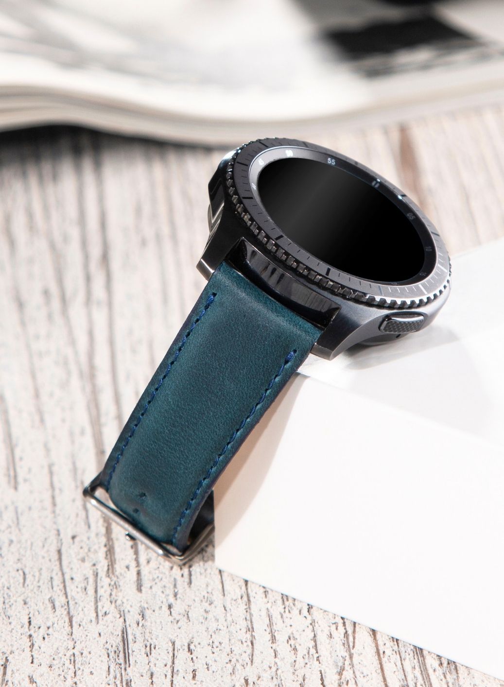 Garmin Watch Fullup Leather Strap - Blue
