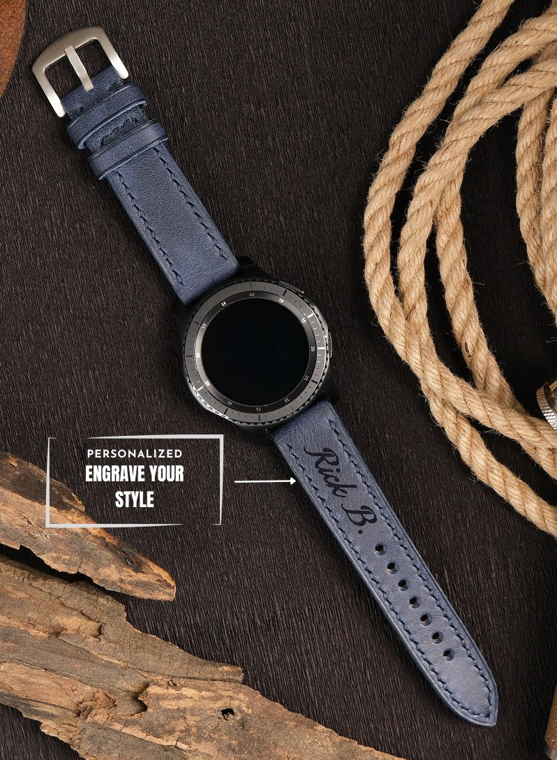Garmin Watch Tiana Leather Strap - Blue
