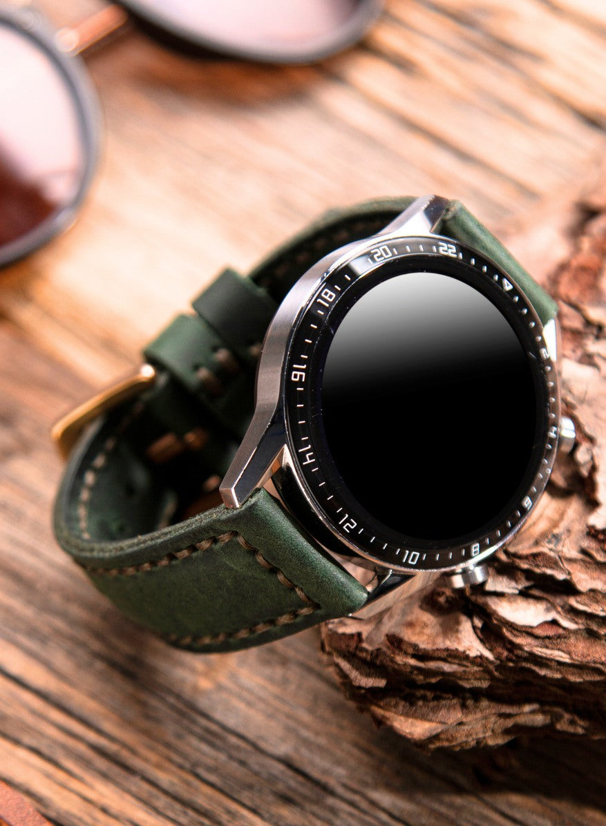 Classic Watch Samcrazy Leather Strap - Green