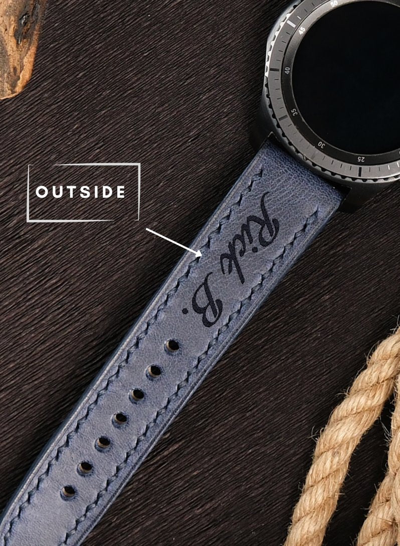 Garmin Watch Tiana Leather Strap - Blue
