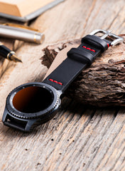 Musap Huawei Leather Watch Strap - Black