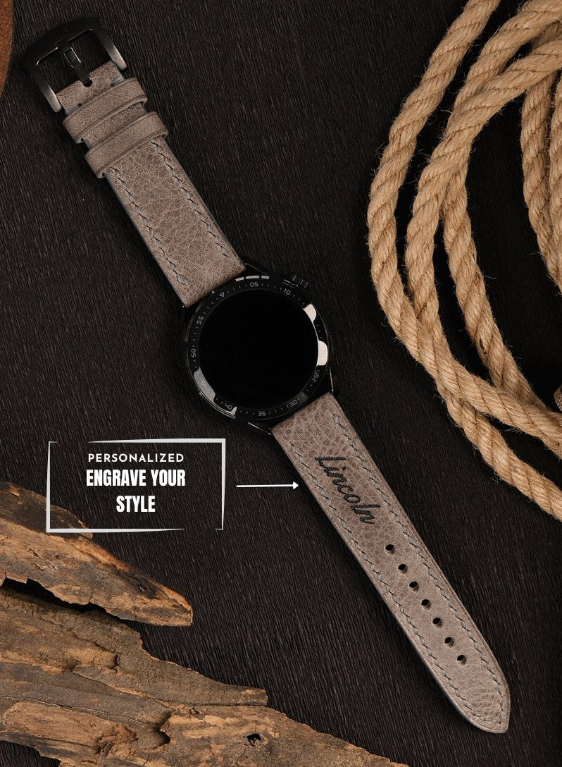 Garmin Watch Tiana Leather Strap - Gray