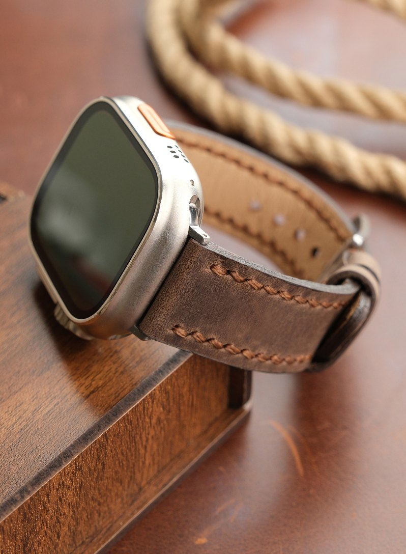 Apple Watch Berdik Leather Strap - Brown