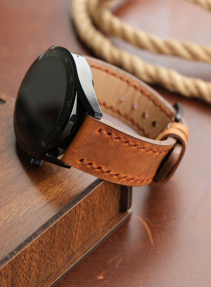 Samsung Watch Berdik Leather Strap - Camel