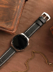 Pueblo Huawei Watch Leather Strap - Black