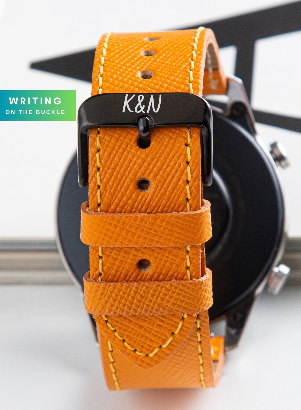 Samsung Watch Saffiano Leather Strap - Yellow