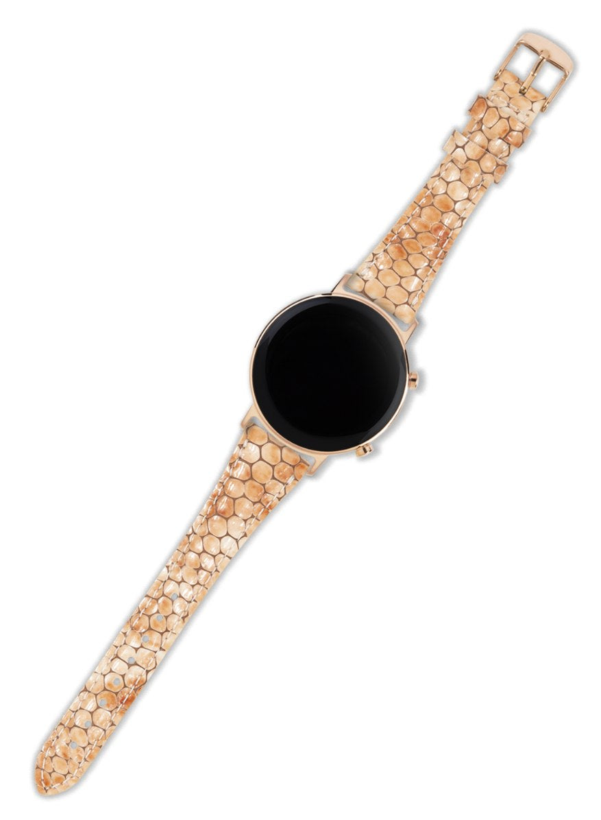 Crop Huawei Watch Women Leather Strap - Yellow