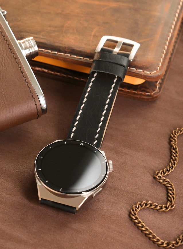 Samsung Watch Pueblo Leather Strap - Black
