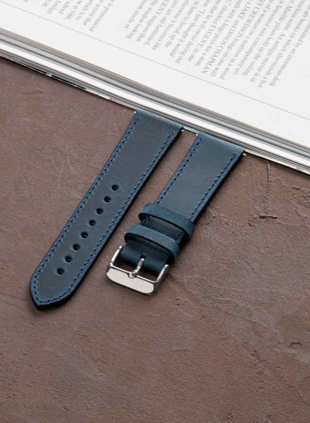 Garmin Watch Crazy Leather Strap - Blue