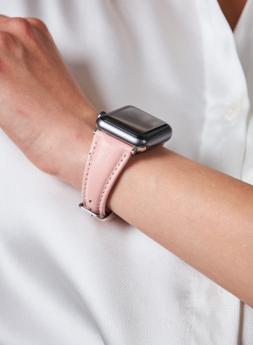 Apple Watch Kamhis Leather Women  Strap - Pink
