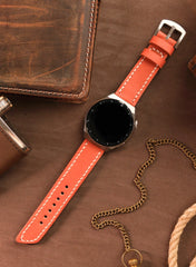 Pueblo Huawei Watch Leather Strap - Orange