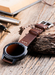 Musap Genuine Leather Apple Watch Strap - Brown