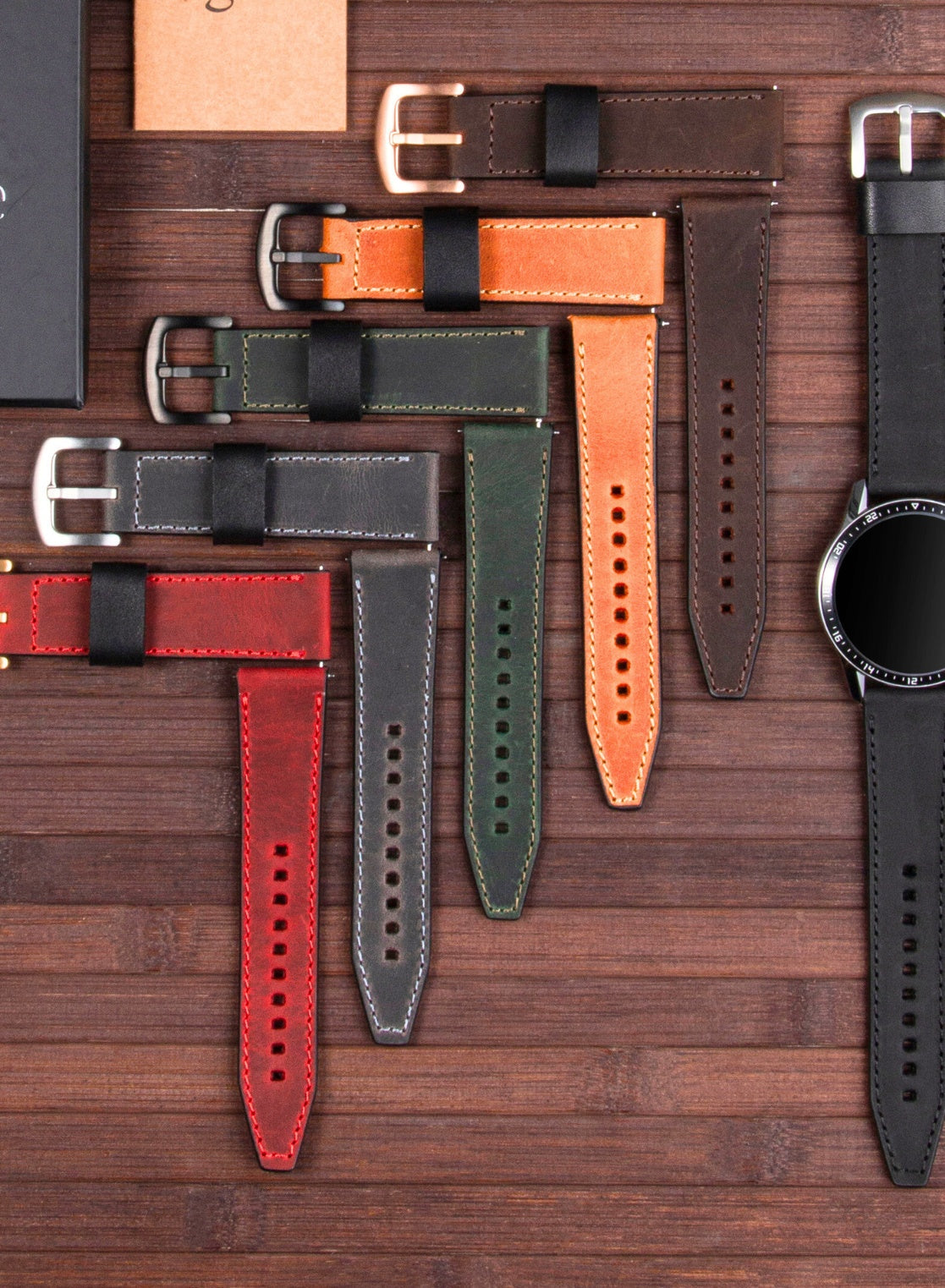 Garmin Watch Dissam Leather Strap - Camel