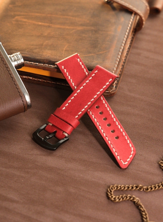 Huawei Watch Pueblo Leather Strap - Red