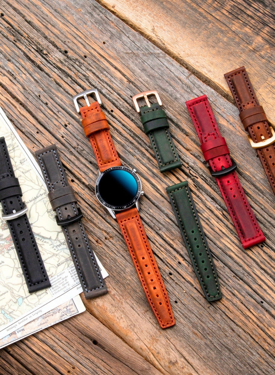 Classic Watch Samcrazy Leather Strap - Green