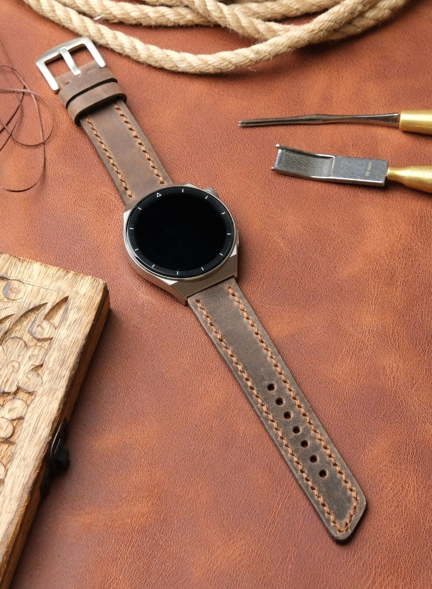 Classic Watch Berdik Leather Strap - Brown