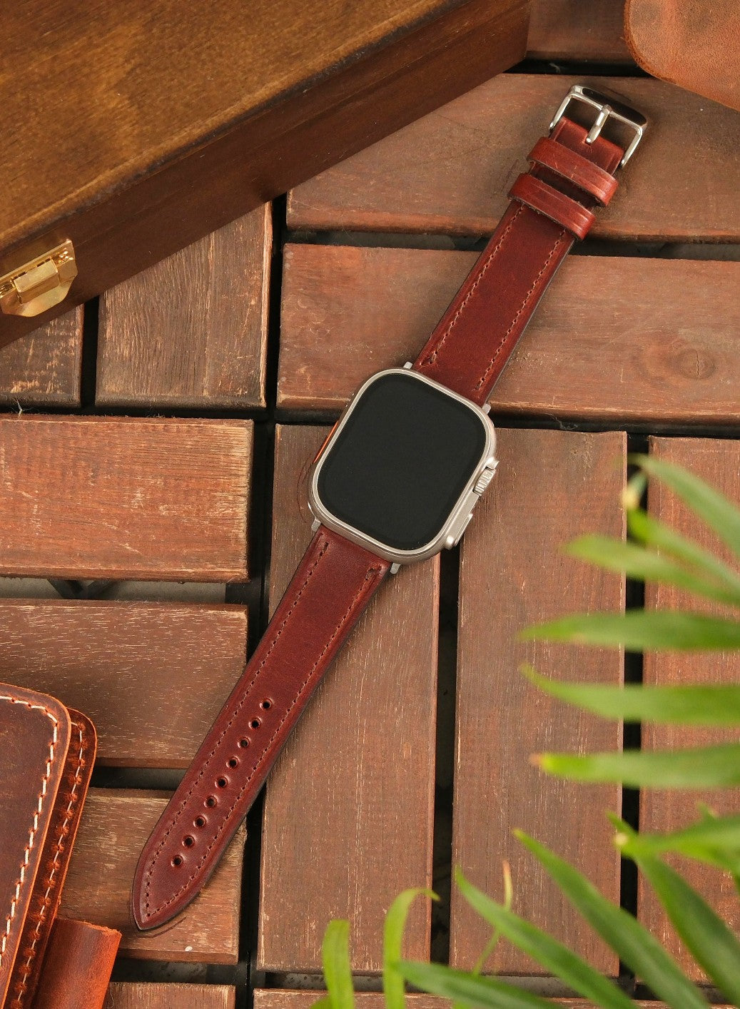 Apple Watch Buttero Leather Strap - Brown