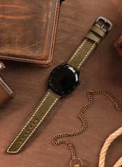 Pueblo Huawei Watch Leather Strap - Green