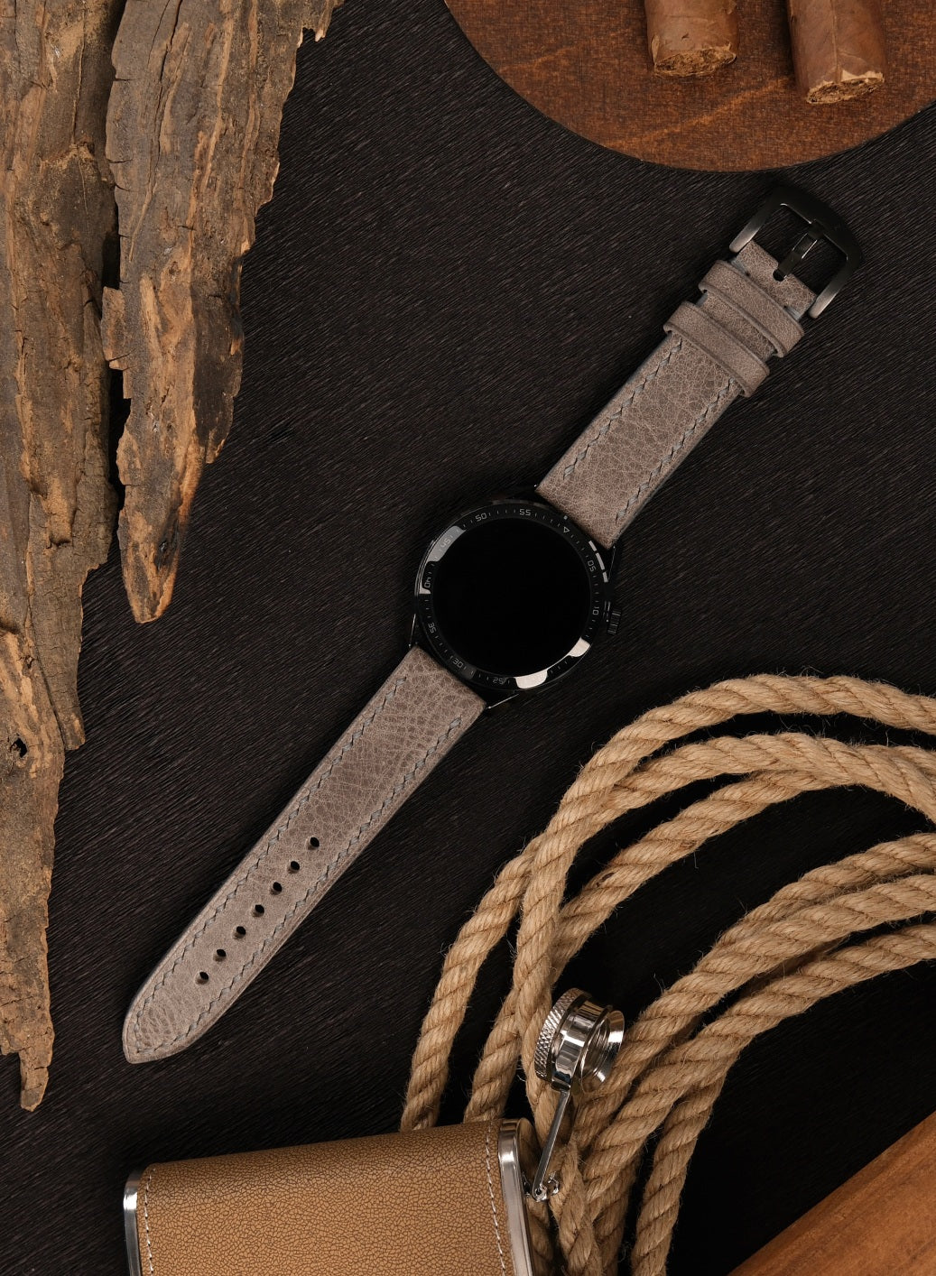 Samsung Watch Tiana Leather Strap - Gray