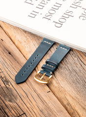 Musap Genuine Leather Apple Watch Strap - Blue