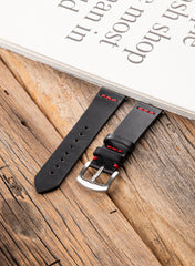 Musap Huawei Leather Watch Strap - Black